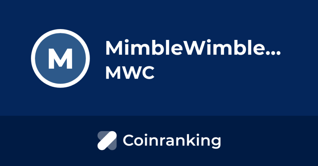 MWC/MimbleWimbleCoin