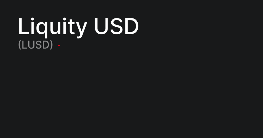 ما هي العملة الرقمية LUSD / Liquity USD مشروعها و معلومات عنها