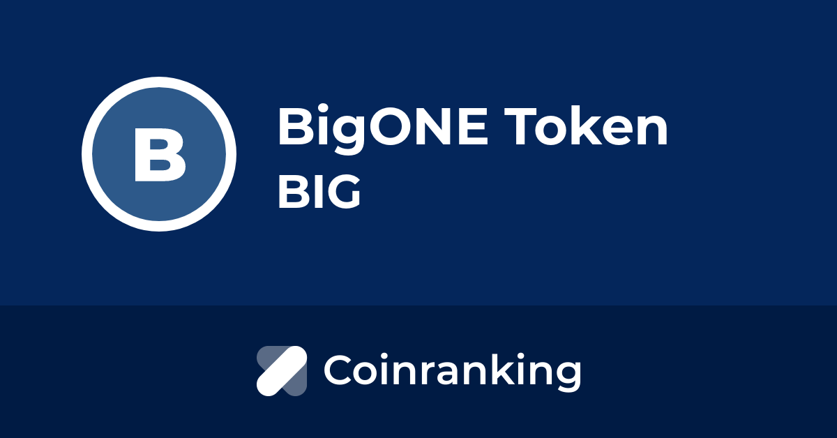  ONE/ BigONE Token   
