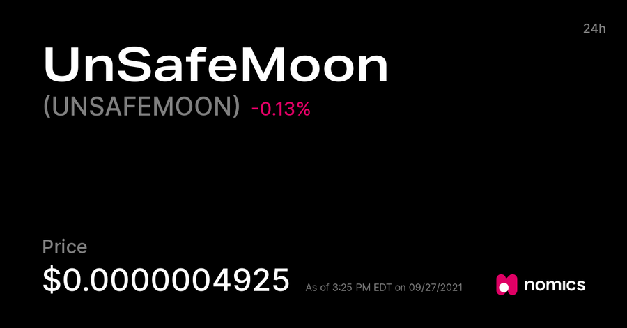 UNSAFEMOON / UnSafeMoon