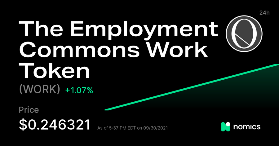 WORK / The Employment Commons Work Token