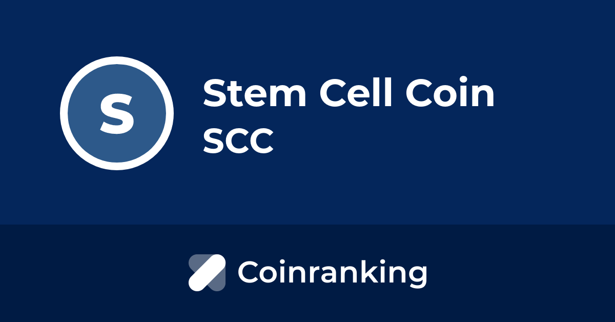 SCC/STEM CELL COIN
