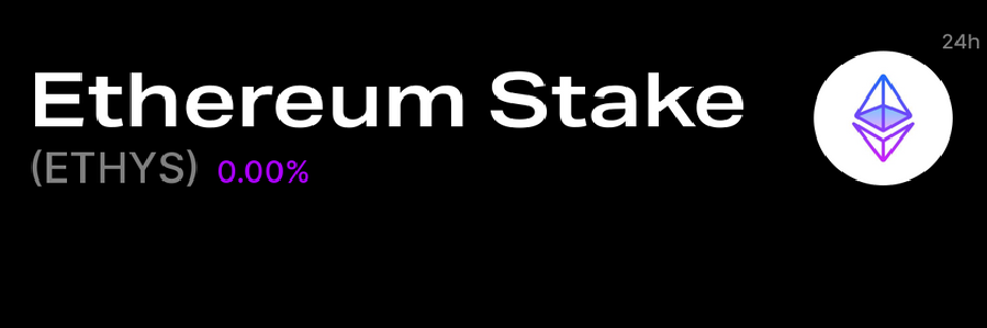 ETHYS / Ethereum Stake