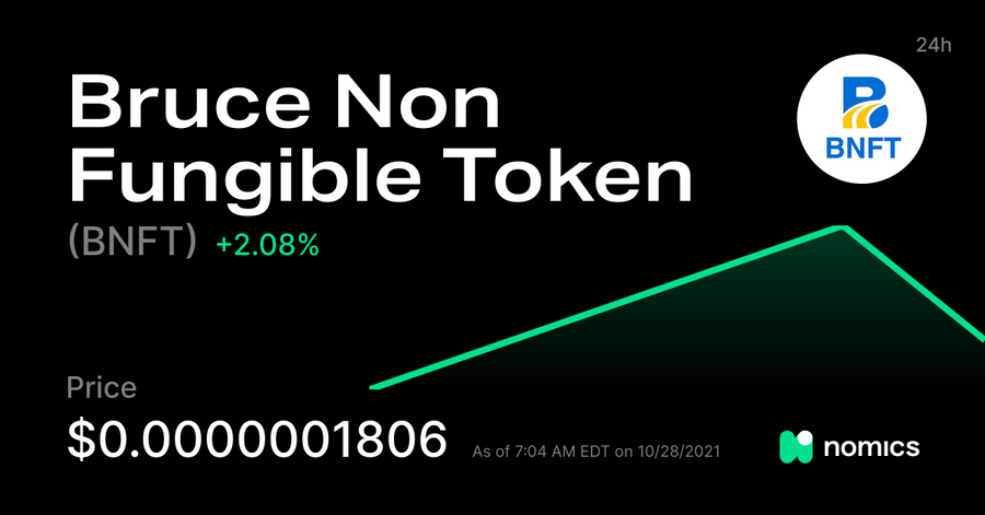 BNFT / Bruce Non Fungible Token 