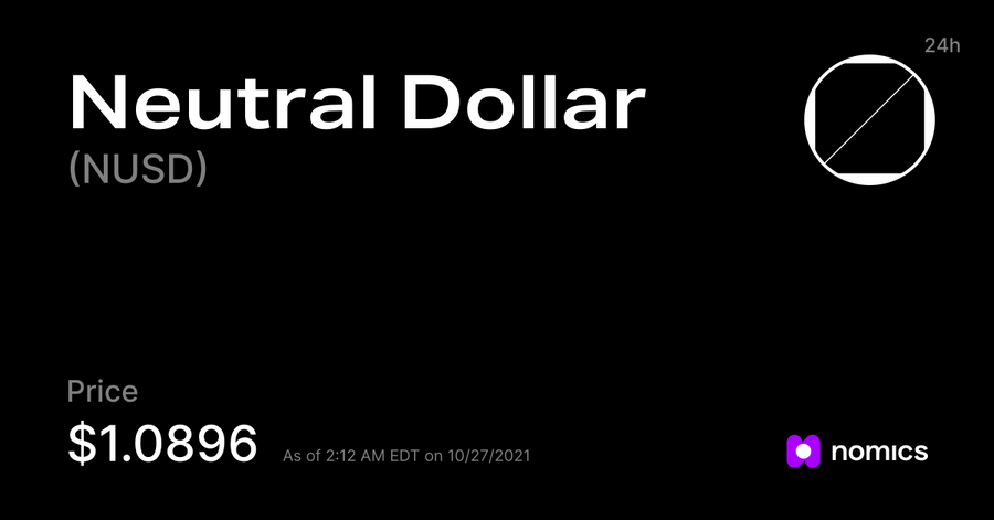 nUSD/Neutral Dollar