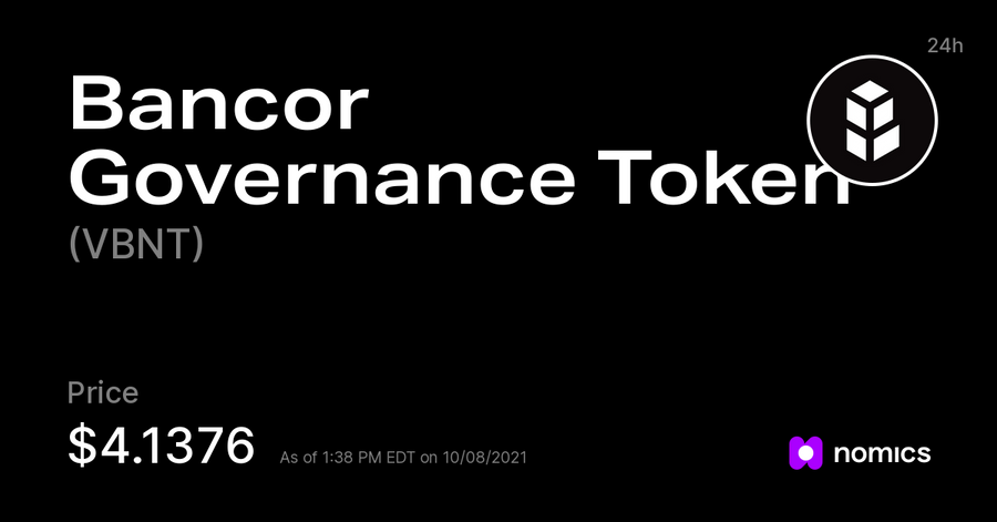 VBNT / Bancor Governance Token