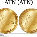 set physical golden coin atn atn digital cryptocurrency atn atn icon set set physical golden coin atn atn digital 109942179
