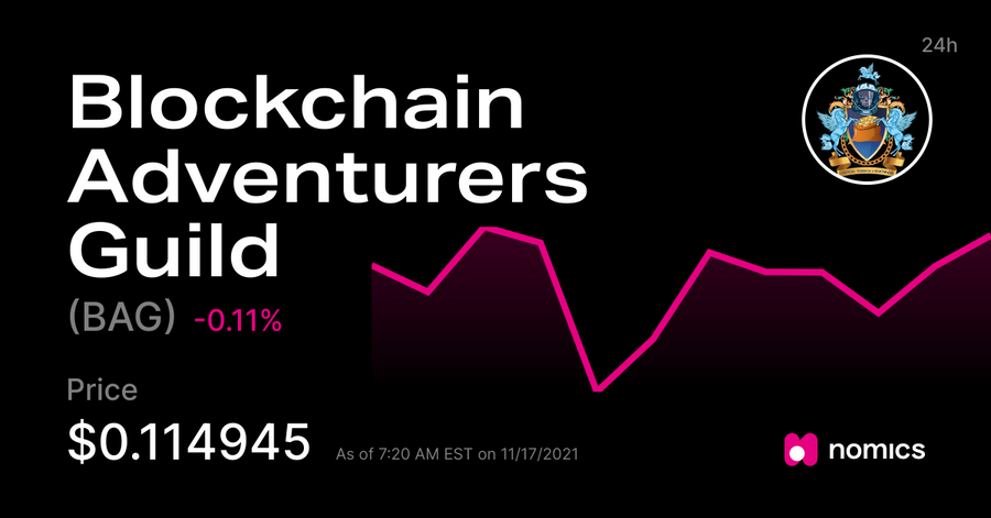BAG / Blockchain Adventurers Guild