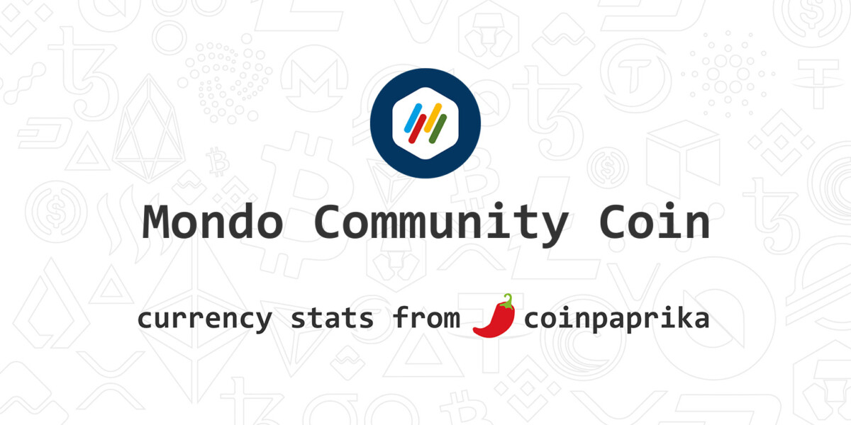 MNDCC / Mondo Community Coin