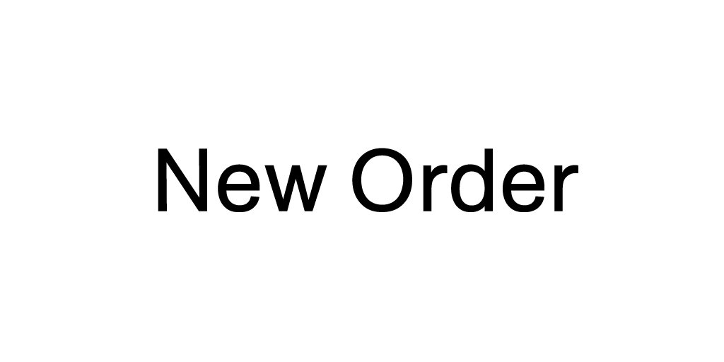 NEWO /New Order