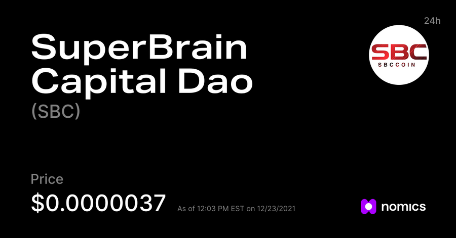 SBC /SuperBrain Capital Dao$