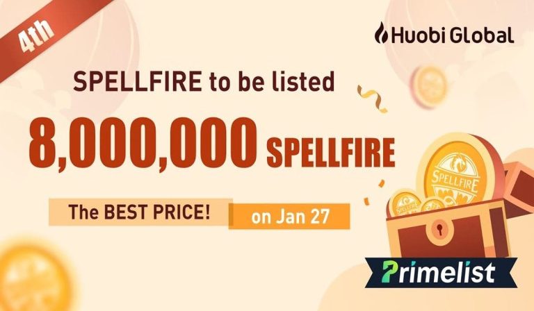 سيتم إدراج Spellfire إلى Huobi Primelist في 27 يناير