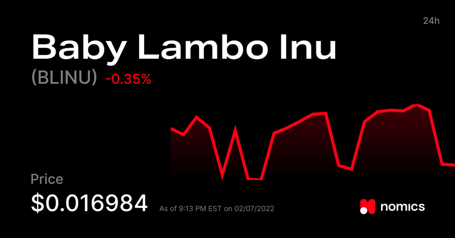 BLINU /Baby Lambo Inu