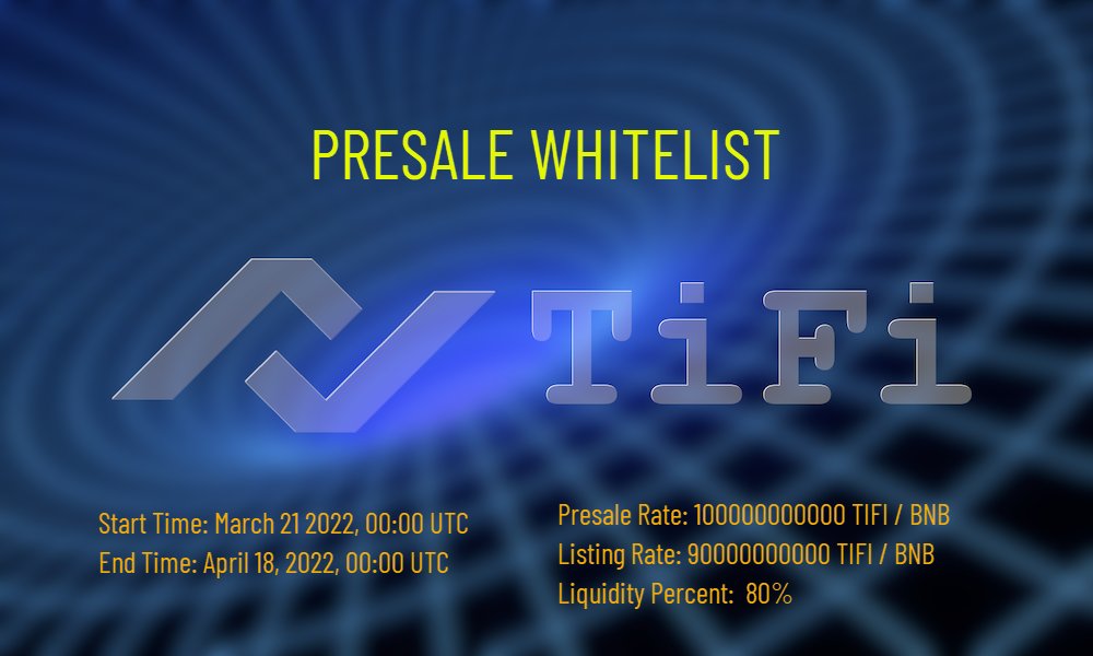 معلومات عن العمله الرقميه TIFI / TiFi Token