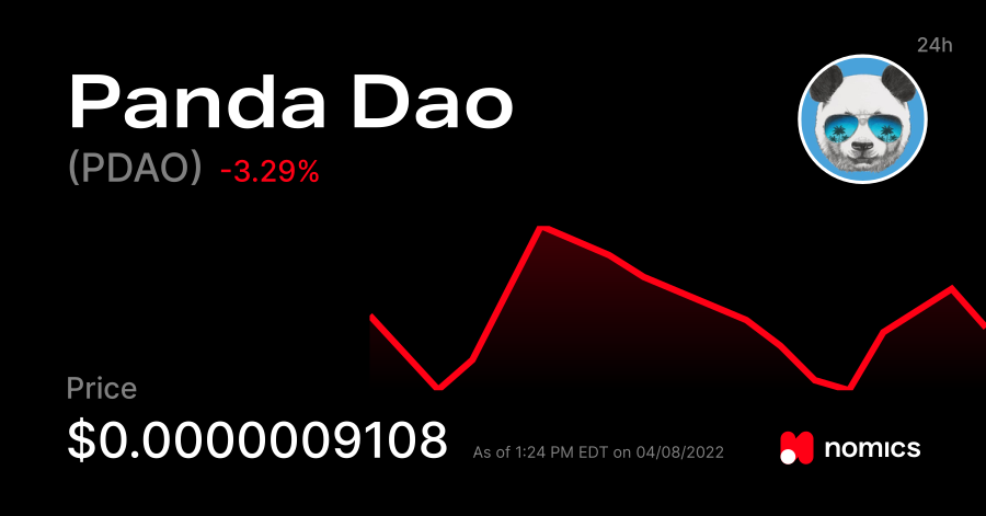 معلومات عن العمله الرقميه PANDA / Panda DAO