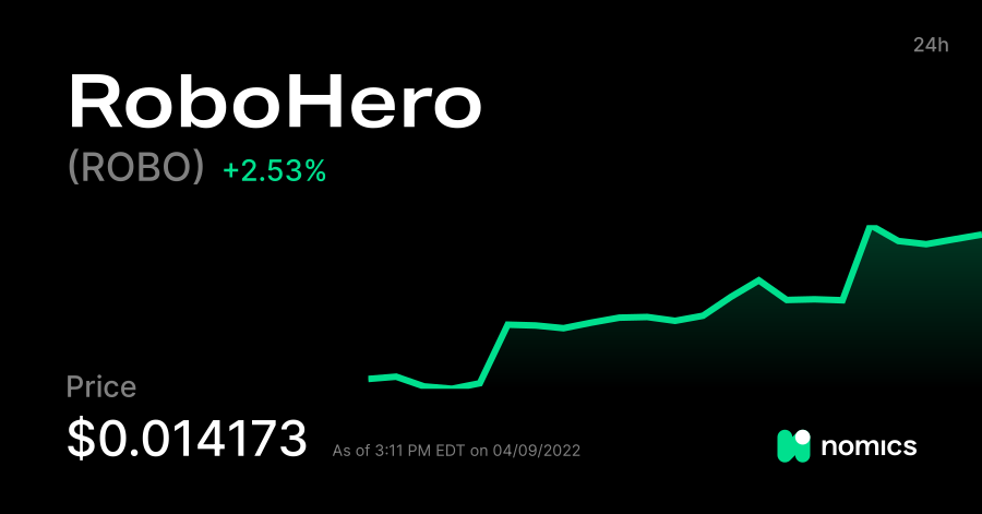 معلومات عن العمله الرقميه ROBO / RoboHero