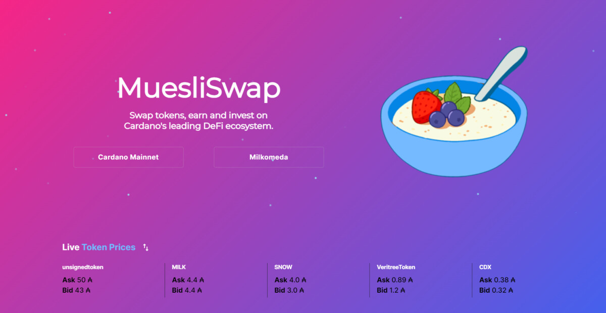 معلومات عن العمله الرقميه MYIELD / MuesliSwap Yield Token معلومات عن العمله الرقميه MYIELD / MuesliSwap Yield Token