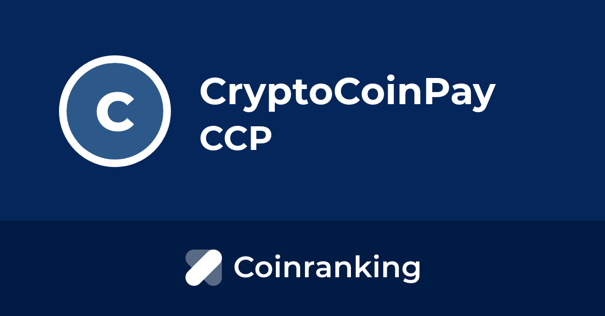 معلومات عن العمله الرقميه CCP / CryptoCoinPay