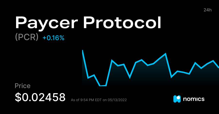 معلومات عن العمله الرقميه PCR / Paycer Protocol 