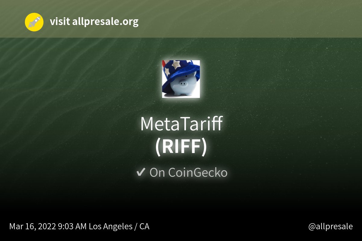 RIFF / MetaTariff
