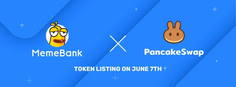 MemeBank على قائمة Pancakeswap في 7 يونيو