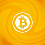 bitkoin logo bitcoin btc logo orange wall fon