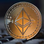 ethereum coin in keyboard xacij9ecde766r1k